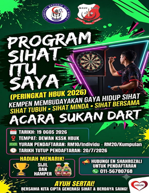 Program Sihat Itu Saya - Acara Sukan Dart