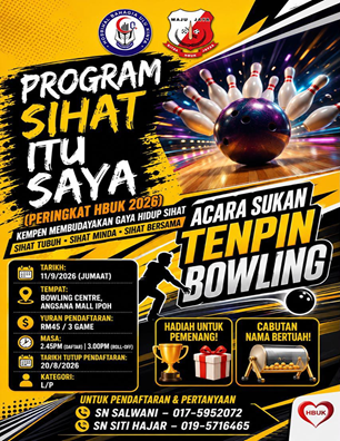 Program Sihat Itu Saya - Acara Sukan Tenpin Bowling
