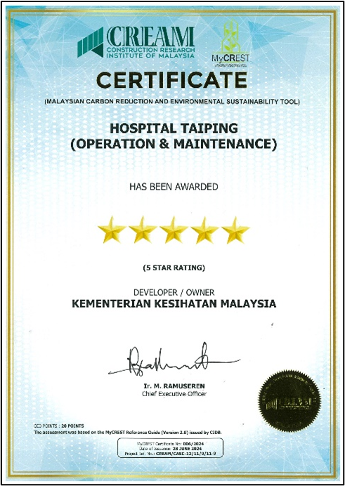 Penganugerahan Penuh 5 Bintang MyCrest