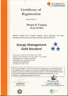Sijil Energy Management Gold Standard 